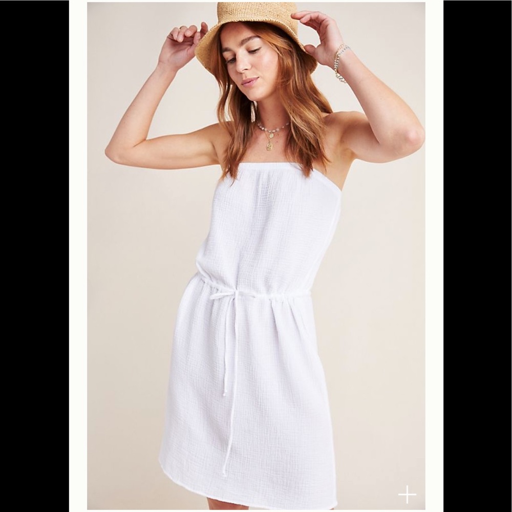 Strapless  Cotton Gauze Dress - by Velvet NWT $158